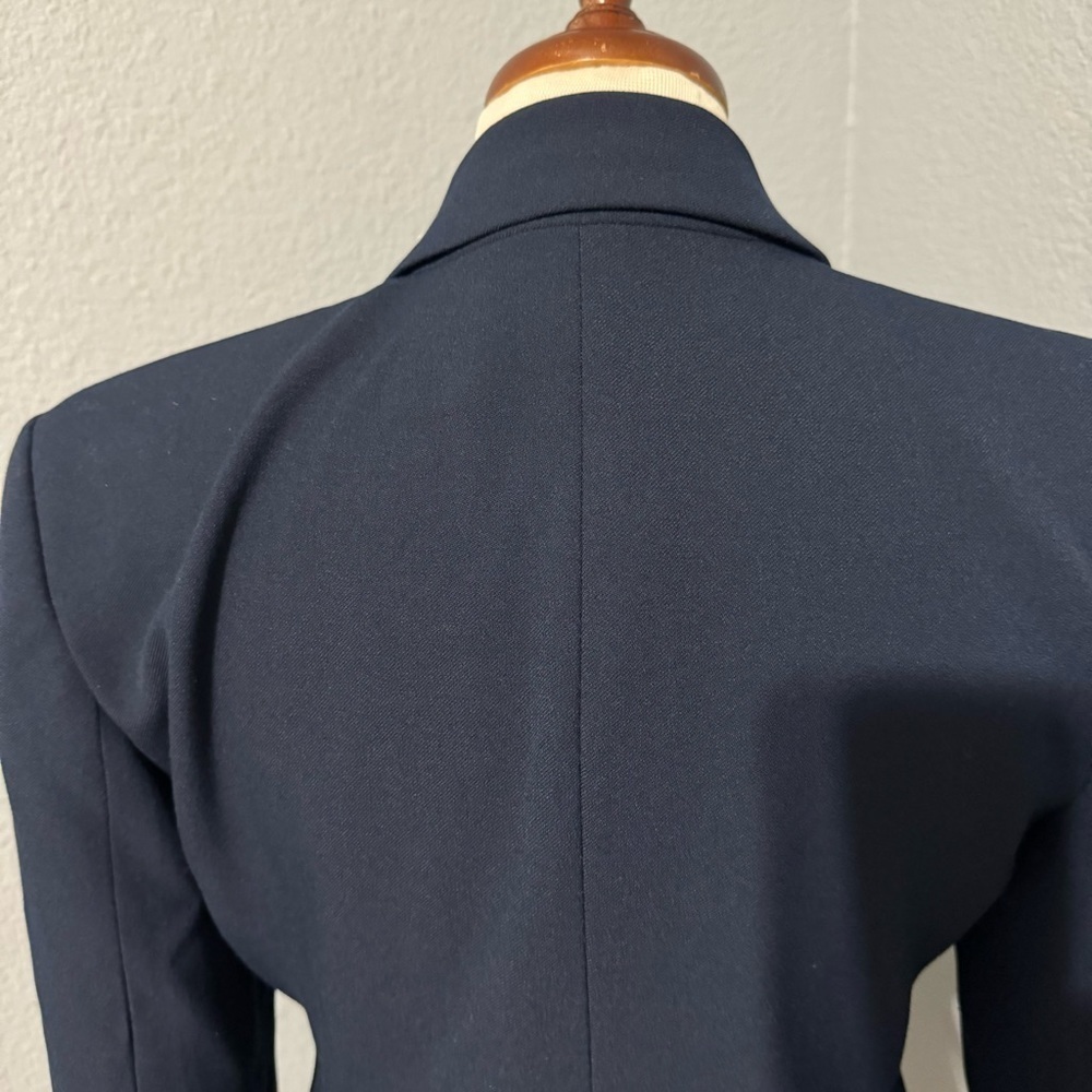 Zara Bloggers Fav Navy Blue Tailored Double Breasted Lapel Collar Blazer‎ Zs S - Picture 14 of 16